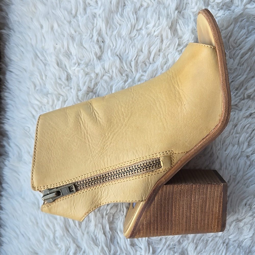 Steve Madden Terraa Butter Leather Open Toe High Heel Bootie US 10